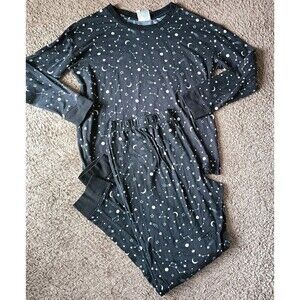 Joyspun Moon and Stars Pajama Set  2 Piece Medium  Long Sleeve Jogger Celestial